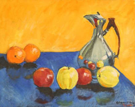 Rebecca Velde Painting   Apples and Oranges