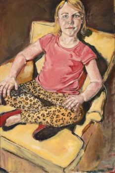 Rebecca Velde Painting   Audrey in Yellow Chiar