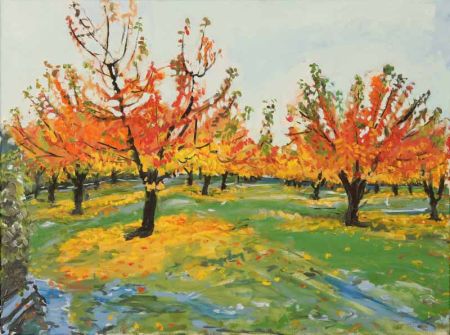 Rebecca Velde Painting   Fall Cherries