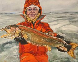 Rebecca Velde Painting   Ice Fishing