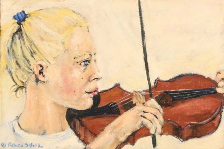 Rebecca Velde Painting   Libby s Violin