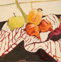 Rebecca Velde Painting   Red and Golden Beets
