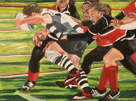 Rebecca Velde Painting   Woman s Rugby