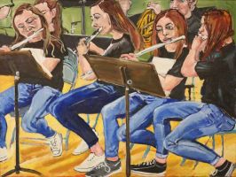 Rebecca Velde Painting   8th Grade Band