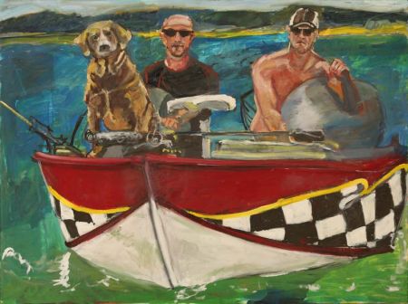 Rebecca Velde Painting   Lucky Dog